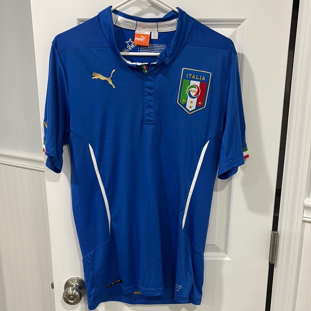 Puma Blue Italy Soccer Jersey